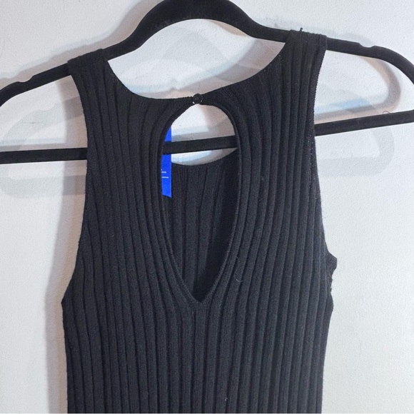 KIT and ACE Sz L Cyprus Market 100% Merino Wool Ribbed Back Keyhole Long Dress - Picture 9 of 13